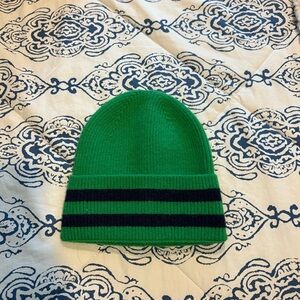 Green and Navy Beanie